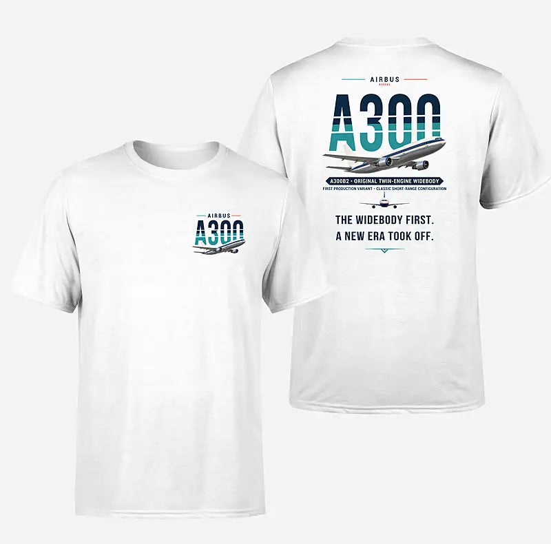 Airbus A300B2 - Original - Double-Side T-Shirt - White