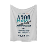 Thumbnail for Airbus A300B2 - Original + Name - Blanket - Light Gray