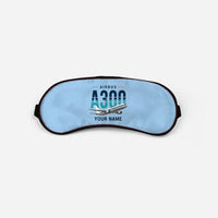 Thumbnail for Airbus A300B2 - Original + Name - Sleep Mask - Light Blue