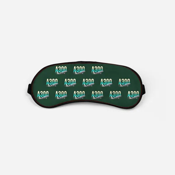 Airbus A300B2 - Original Pattern - Sleep Mask - Dark Green