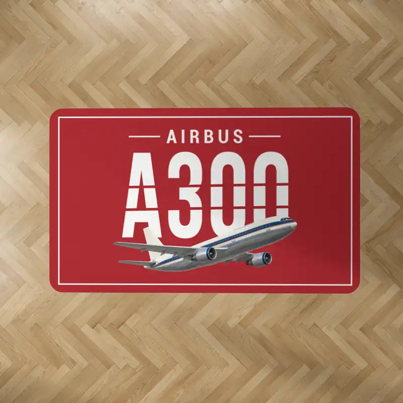 Airbus A300B2 - Original - Rectangle Carpet - Red