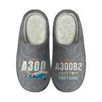Thumbnail for Airbus A300B2 - Slippers - Cotton - Cartoon - Gray