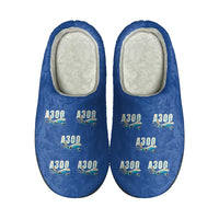 Thumbnail for Airbus A300B2 - Slippers - Cotton - Cartoon Pattern - Blue