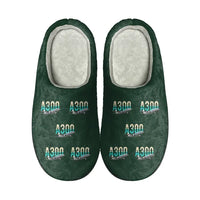 Thumbnail for Airbus A300B2 - Slippers - Cotton - Original Pattern - Dark Green