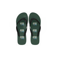 Thumbnail for Airbus A300B2 - Slippers - Flip Flops - Cartoon Pattern - Dark Green