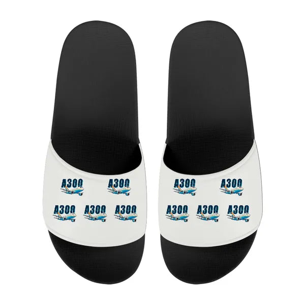 Airbus A300B2 - Slippers - Sport - Cartoon Pattern - White
