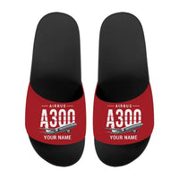Thumbnail for Airbus A300B2 - Slippers - Sport - Original + Name - Red