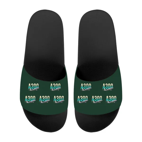 Airbus A300B2 - Slippers - Sport - Original Pattern - Dark Green