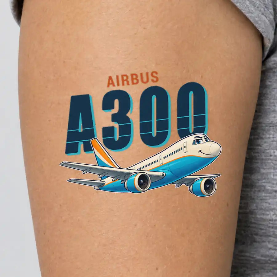 Airbus A300B2 - Tattoo - Cartoon
