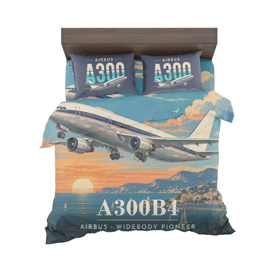 Airbus A300B4 - 3D - Bedding Set - Full Print