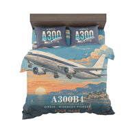 Thumbnail for Airbus A300B4 - 3D + Name - Bedding Set - Full Print