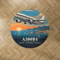Thumbnail for Airbus A300B4 - 3D - Round Carpet - Full Print