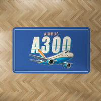 Thumbnail for Airbus A300B4 - Cartoon - Rectangle Carpet - Blue