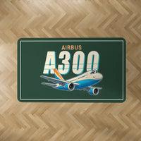 Thumbnail for Airbus A300B4 - Cartoon - Rectangle Carpet - Dark Green