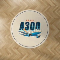 Thumbnail for Airbus A300B4 - Cartoon - Round Carpet - Beige