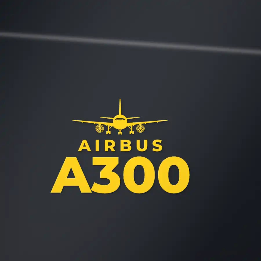 Airbus A300B4 - Heritage Die-Cut - Yellow - Die-Cut - Close-up