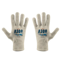 Thumbnail for Airbus A300B4 - Gloves - Full - Cartoon + Name - Beige