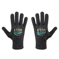 Thumbnail for Airbus A300B4 - Gloves - Full - Original + Name - Black