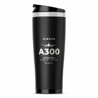 Thumbnail for Airbus A300B4 - Heritage - Stainless Steel (No Holder) - Black