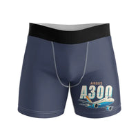 Thumbnail for Airbus A300B4 - Men Boxers - Cartoon - Navy Blue
