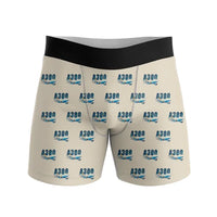 Thumbnail for Airbus A300B4 - Men Boxers - Cartoon Pattern - Beige