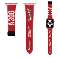 Thumbnail for Airbus A300B4 Apple Watch Bands - Red (Magnetic Band) - Original + Name