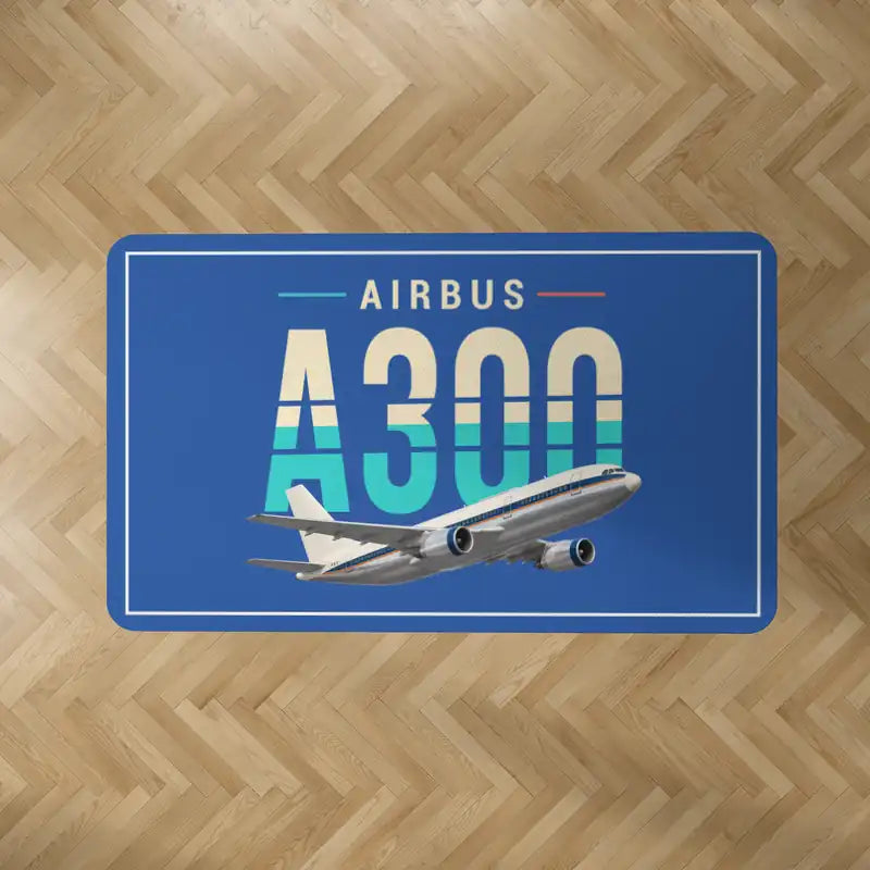 Airbus A300B4 - Original - Rectangle Carpet - Blue