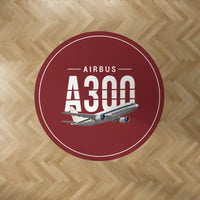 Thumbnail for Airbus A300B4 - Original - Round Carpet - Dark Red
