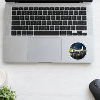 Thumbnail for Airbus A300C4-203 - 3D + Name - Circle Sticker - Laptop