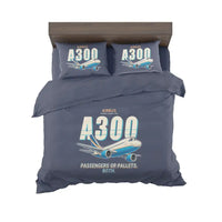Thumbnail for Airbus A300C4-203 - Cartoon - Bedding Set - Navy Blue