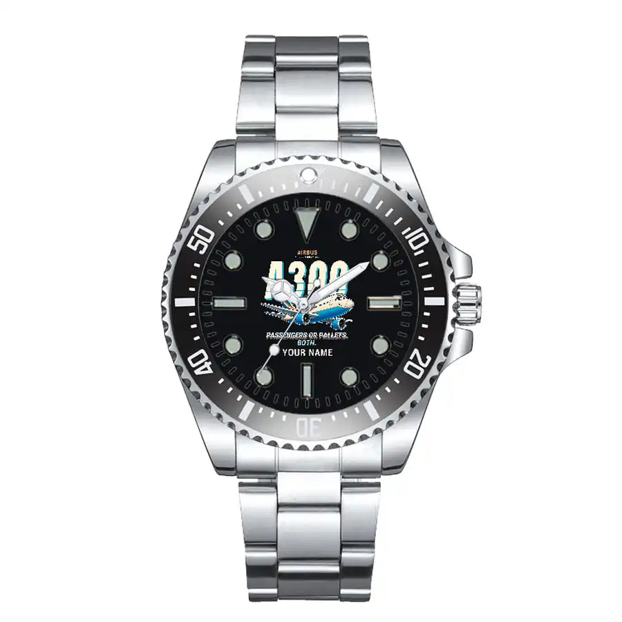 Airbus A300C4-203 - Cartoon + Name - Premium Diver - Black