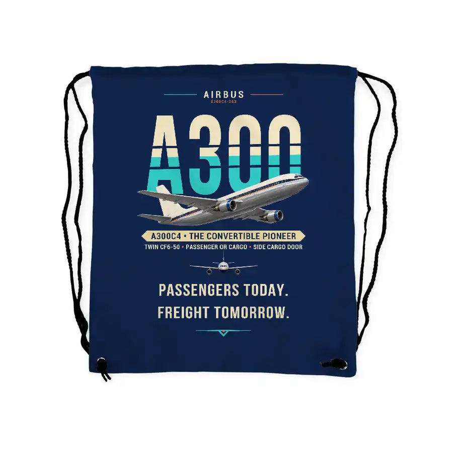 Airbus A300C4-203 - Drawstring Bag - Original - Dark Blue
