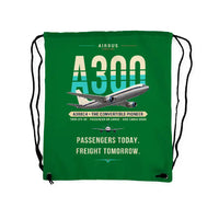 Thumbnail for Airbus A300C4-203 - Drawstring Bag - Original - Green