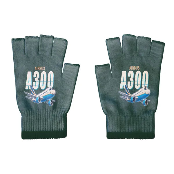 Airbus A300C4-203 - Gloves - Cut - Cartoon - Dark Green