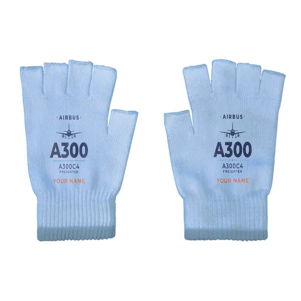 Airbus A300C4-203 - Gloves - Cut - Heritage + Name - Light Blue