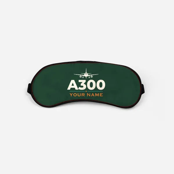 Airbus A300C4-203 - Heritage + Name - Sleep Mask - Dark Green