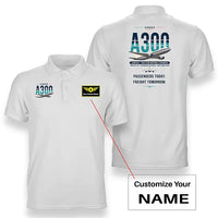 Thumbnail for Airbus A300C4-203 - Original - Double-Side Polo - White + Name