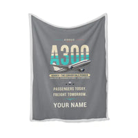Thumbnail for Airbus A300C4-203 - Original + Name - Blanket - Gray