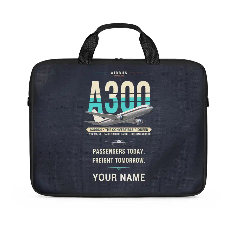 Airbus A300C4-203 - Original + Name - Laptop Bag