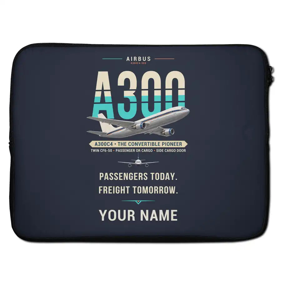 Airbus A300C4-203 - Original + Name - Laptop Sleeve