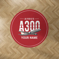 Thumbnail for Airbus A300C4-203 - Original + Name - Round Carpet - Red