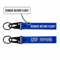 Thumbnail for Airbus A300C4-203 Hawk-Shaped Key Chains - Blue - Original - Remove Before Flight