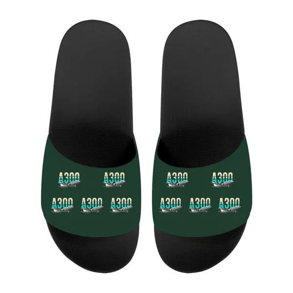 Airbus A300C4-203 - Slippers - Sport - Original Pattern - Dark Green