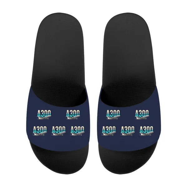 Airbus A300C4-203 - Slippers - Sport - Original Pattern - Navy Blue