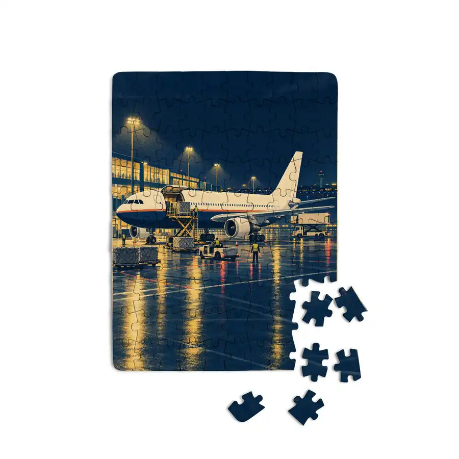 Airbus A300C4-203 - Vertical - Canvas Puzzle