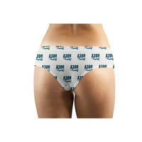 Thumbnail for Airbus A300C4-203 - Women Panties - Cartoon Pattern - White - Back