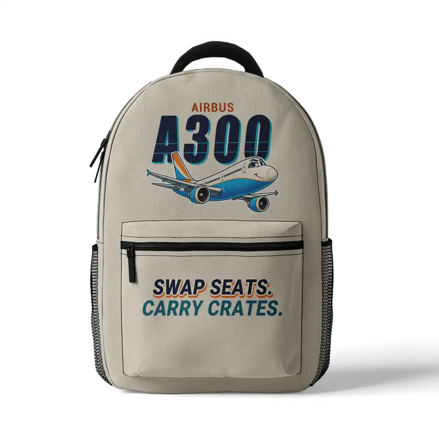 Airbus A300C4-600 - 3D Backpack - Cartoon - Beige