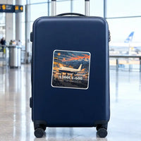 Thumbnail for Airbus A300C4-600 - 3D - Square Sticker - Suitcase