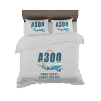 Thumbnail for Airbus A300C4-600 - Cartoon - Bedding Set - Light Gray