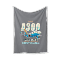Thumbnail for Airbus A300C4-600 - Cartoon - Blanket - Gray